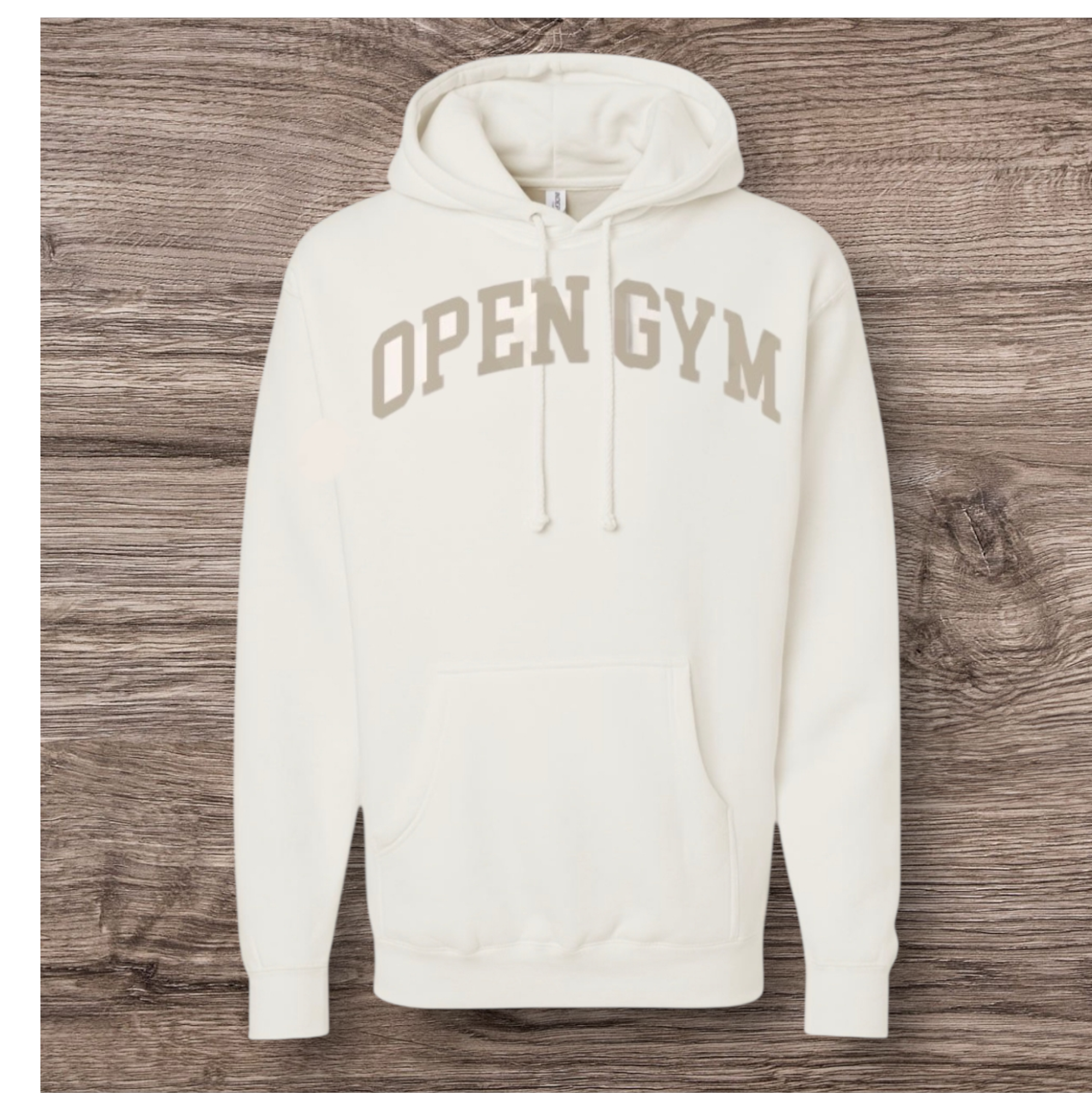 OPENGYM Bone/Taupe Heavyweight Hoodie