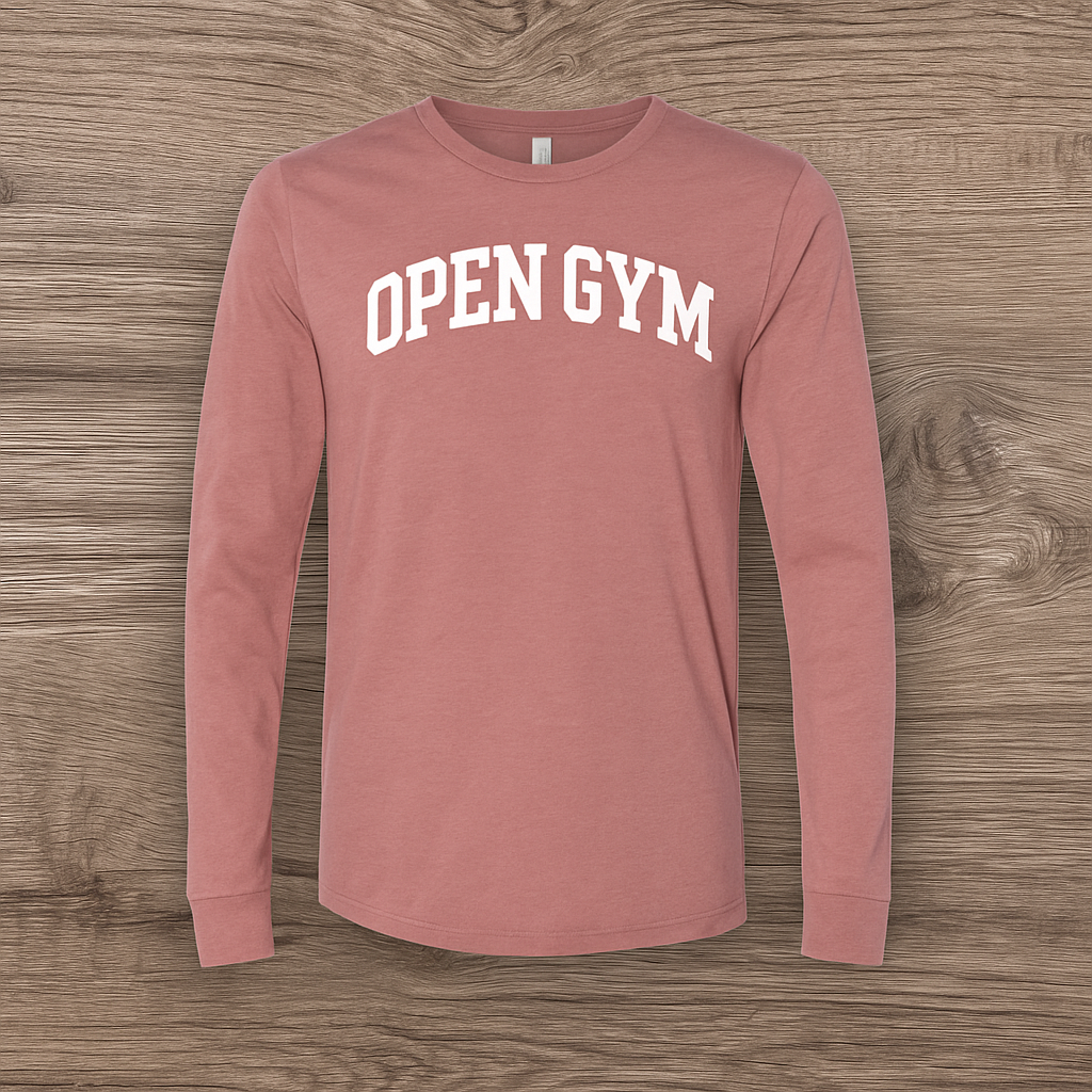 OPEN GYM Bella long sleeve tee (mauve)